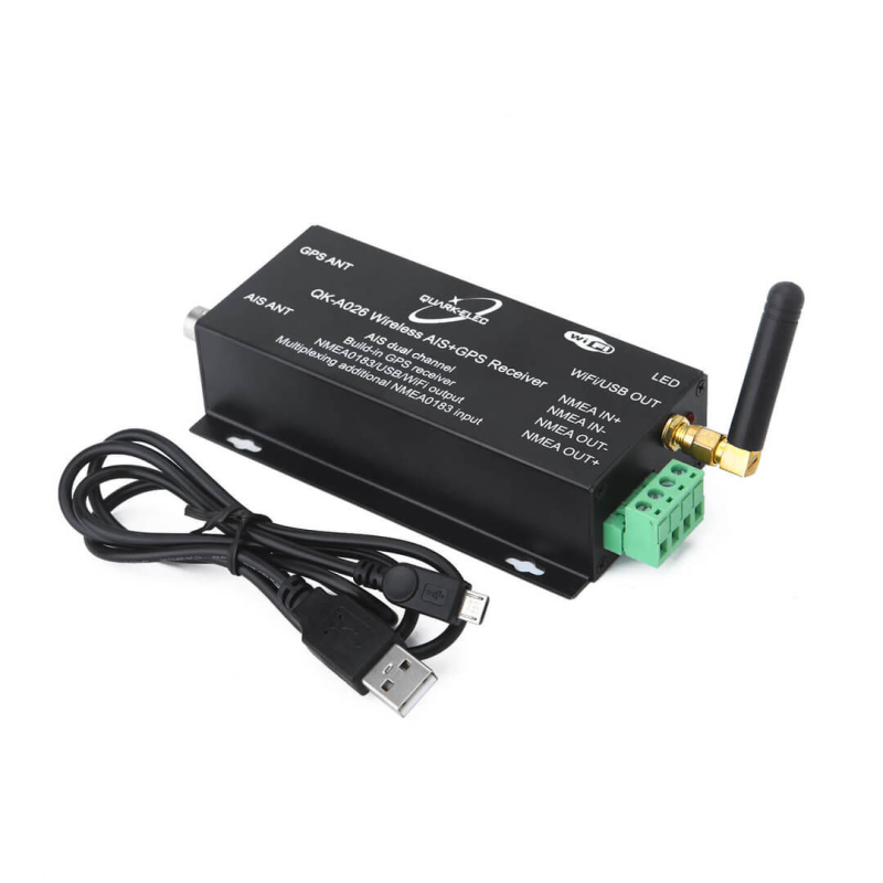 Quark-Elec A026 AIS receiver met NMEA Multiplexer + GPS + WiFi