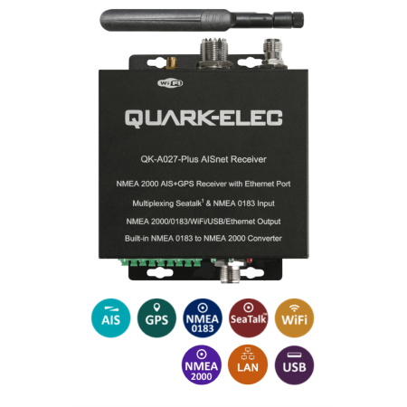 Quark-Elec A27-Plus NMEA(2000) AIS-GPS multiplexer met N2K converter + WiFi + LAN