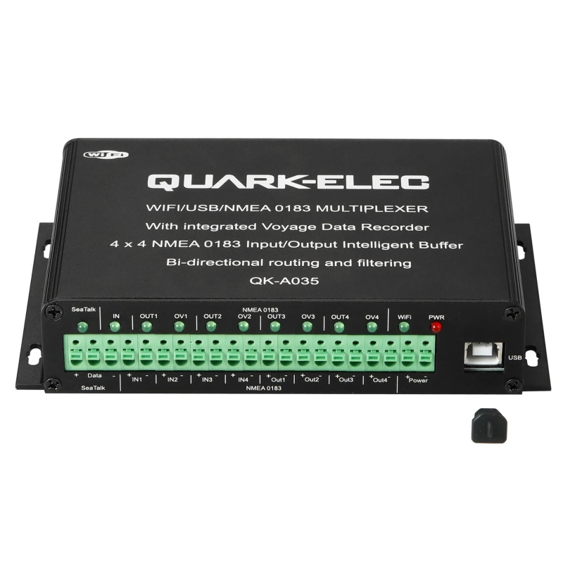 Quark-Elec A35 4x4 NMEA Multiplexer met VDR + WiFi + SeaTalk