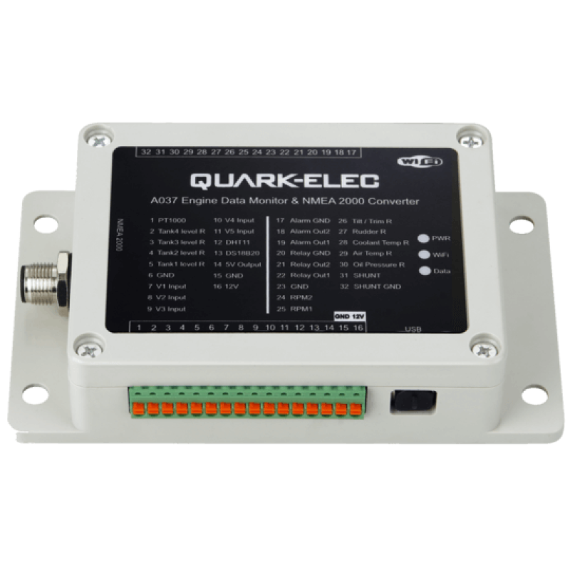 Quark-Elec A037 WiFi Engine Data Monitor & NMEA 2000 Converter