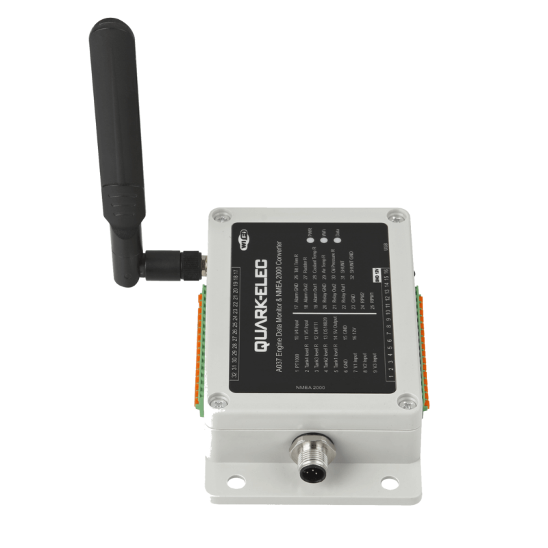 Quark-Elec A037 WiFi Engine Data Monitor & NMEA 2000 Converter