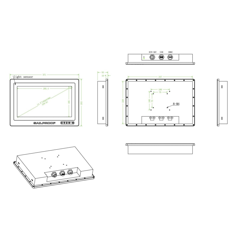 Sailproof STS15 Waterdicht 15″ touchscreen - Afbeelding 4