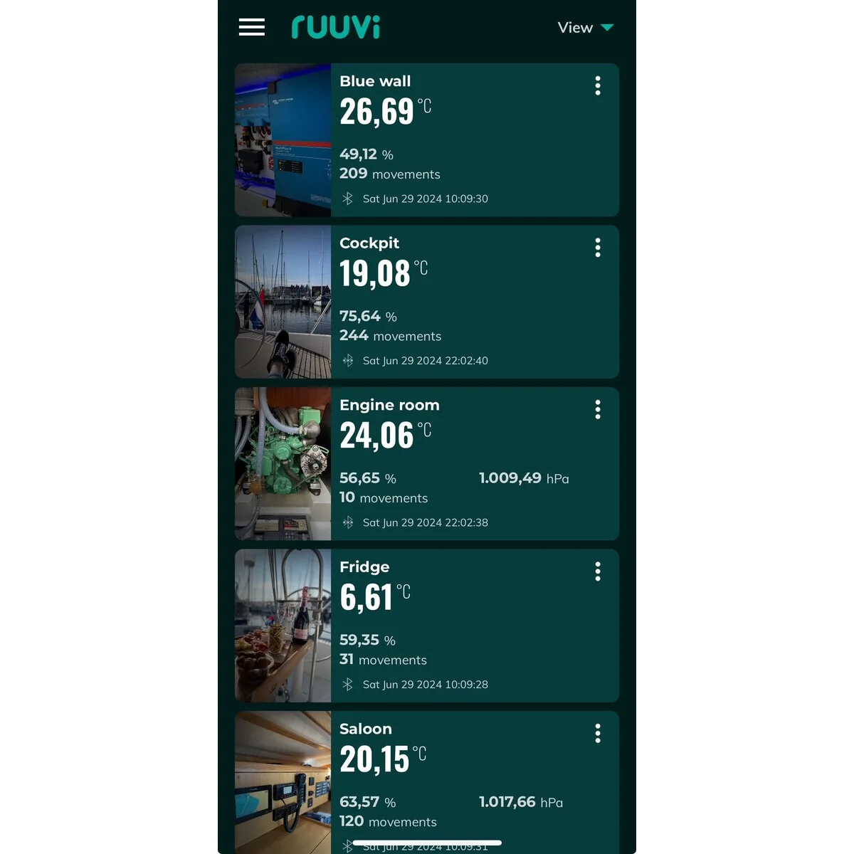 Applicazione Ruuvi