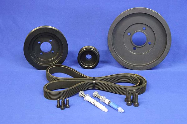 Volvo Penta Pulley kit with serpentine belt