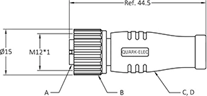 Spina terminatore NMEA2000 Quark-Elec (set)