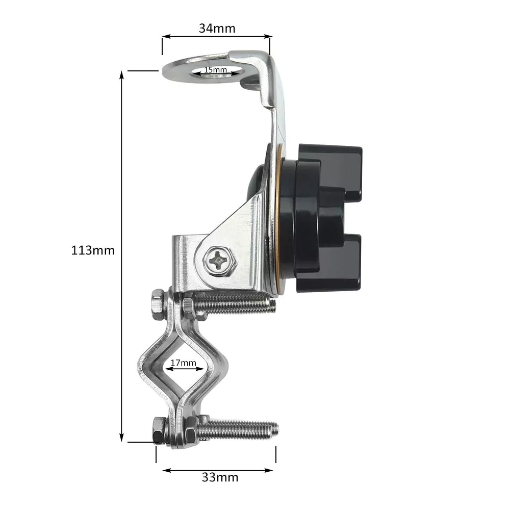 Quark-Elec AS02 AIS/VHF Antenne met kabel en rvs railmount