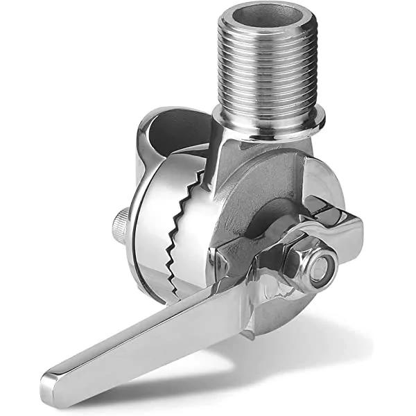 Base per antenna su guida Quark-Elec RMB in acciaio inox