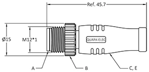 Spina terminatore NMEA2000 Quark-Elec (set)