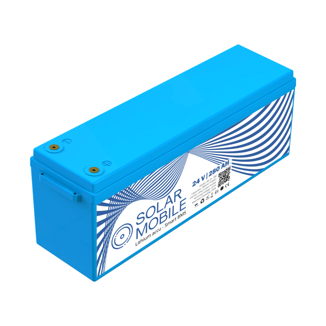 Solar Mobile Lithium accu 24v 280Ah + CANBUS