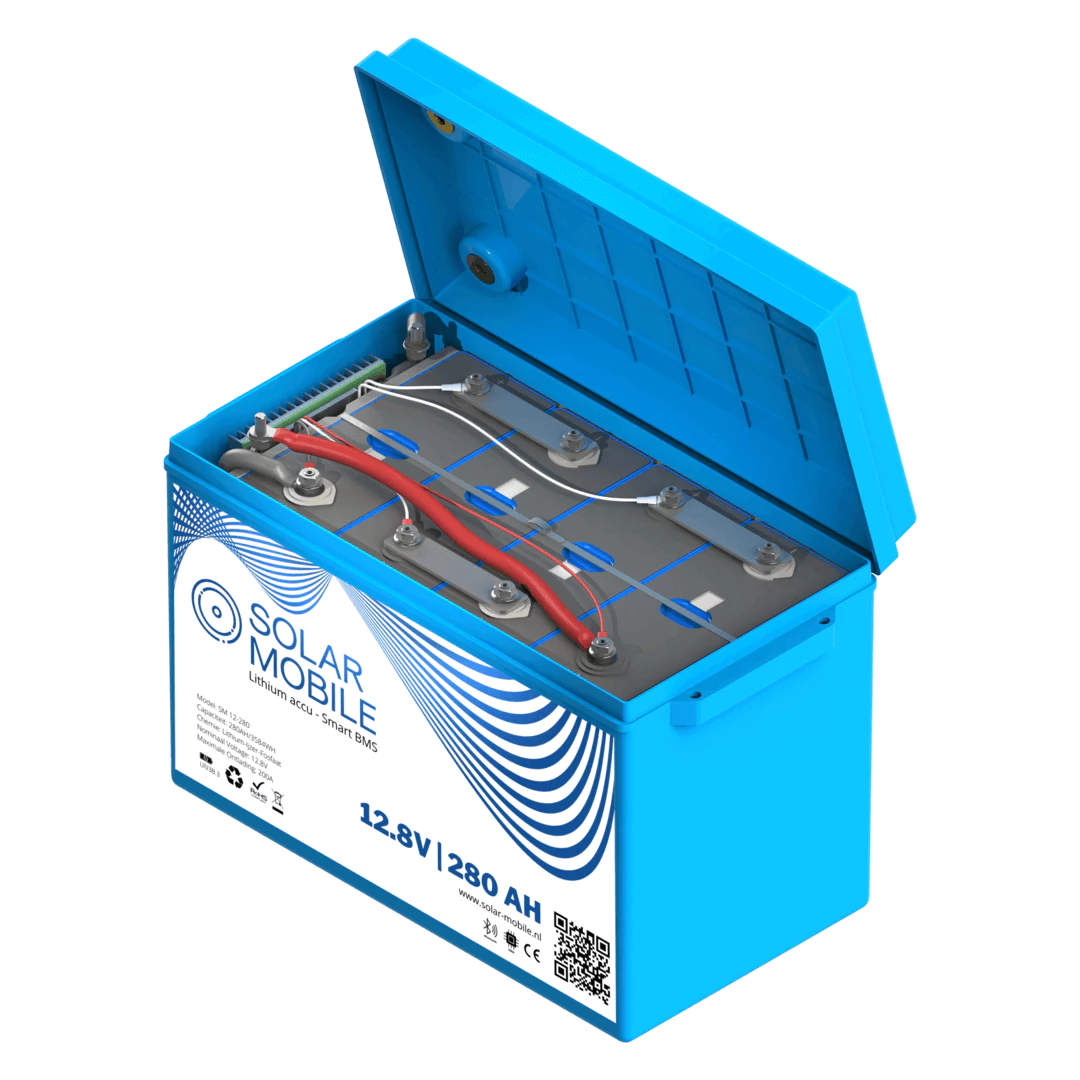 Batteria solare mobile al litio 12,8v 280Ah