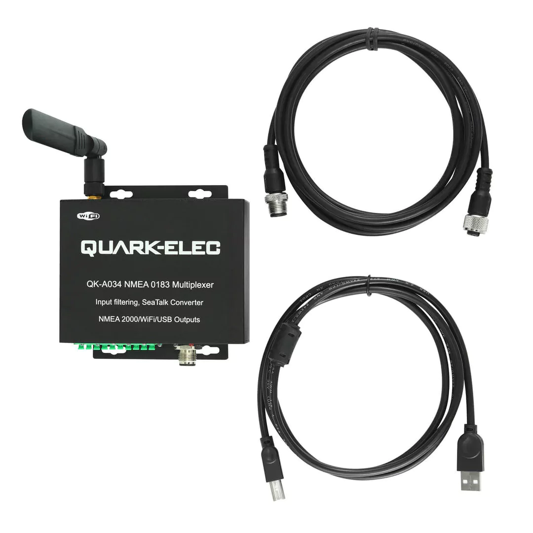 Quark-Elec A034-B Bi-Dir WiFi Multiplexer with SeaTalk + N2K +NMEA0183 output