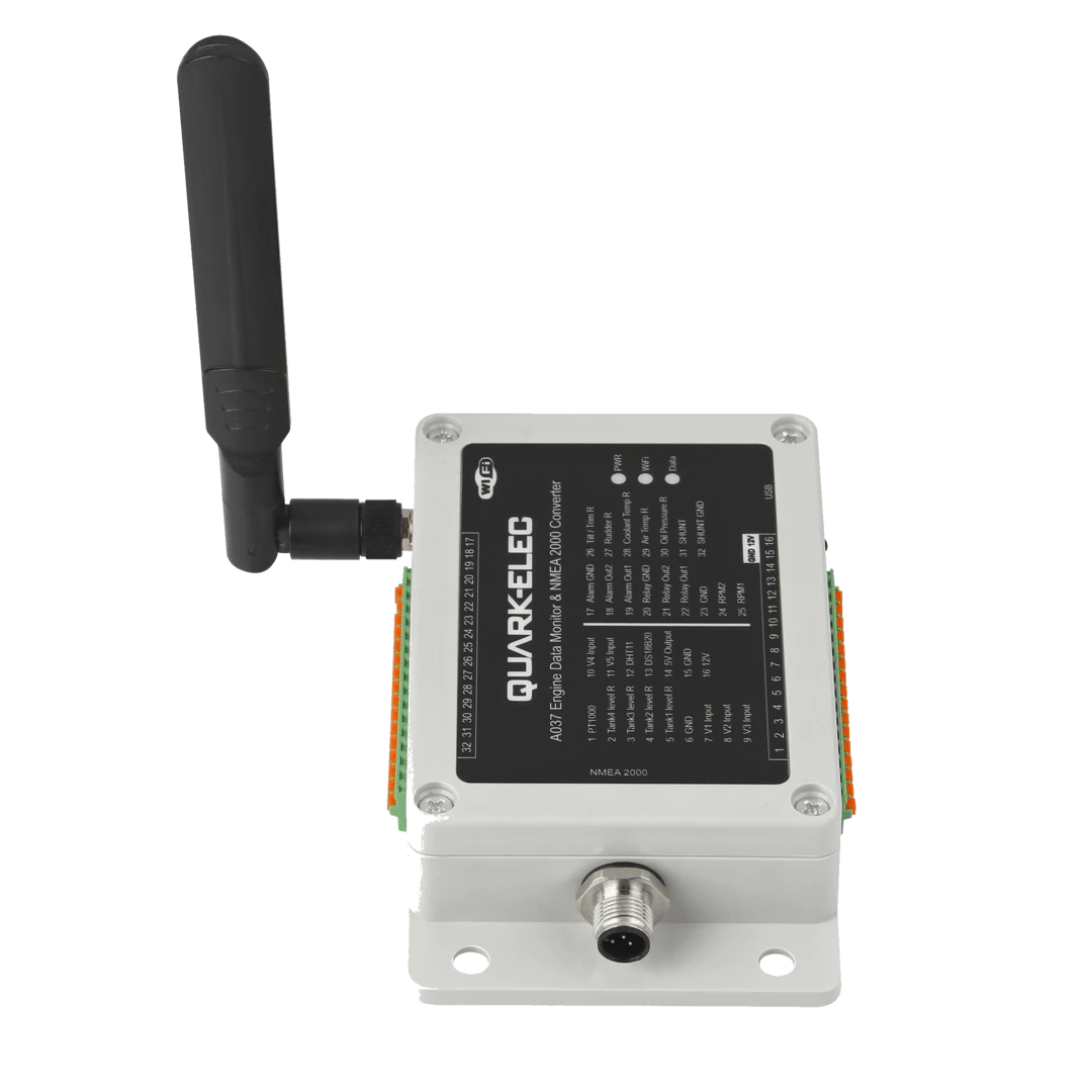 Quark-Elec A037 WiFi Monitor de datos del motor y convertidor NMEA 2000