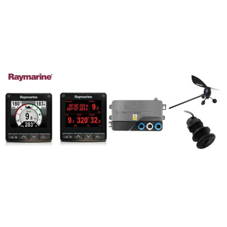 Raymarine i70s Systeempakket met 2x i70s +wind + diepte/log DST800 set