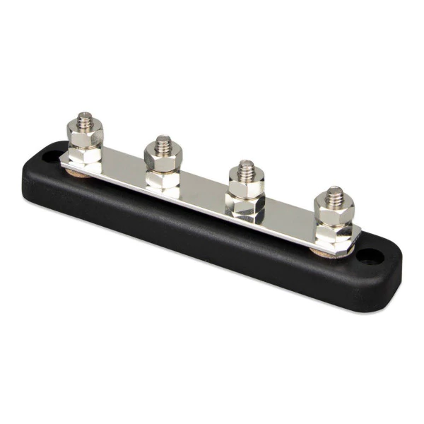 DC Busbar 150A 4x M6 with ABS cap