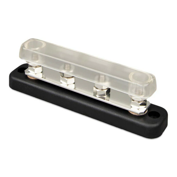 DC Busbar 150A 4x M6 with ABS cap