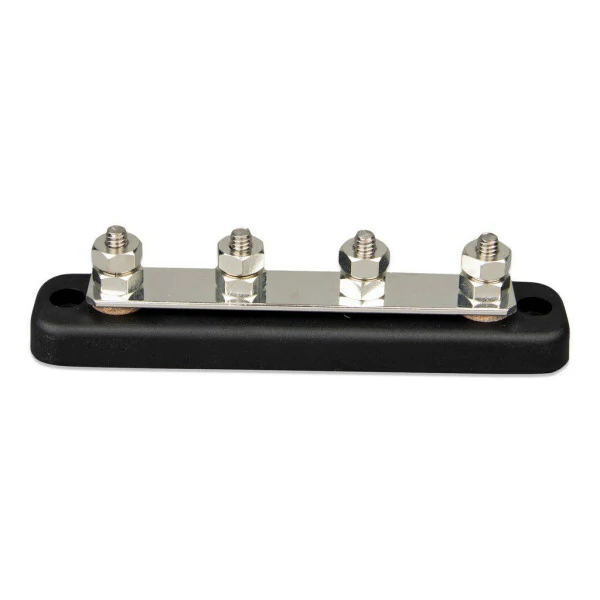 DC Busbar 150A 4x M6 with ABS cap